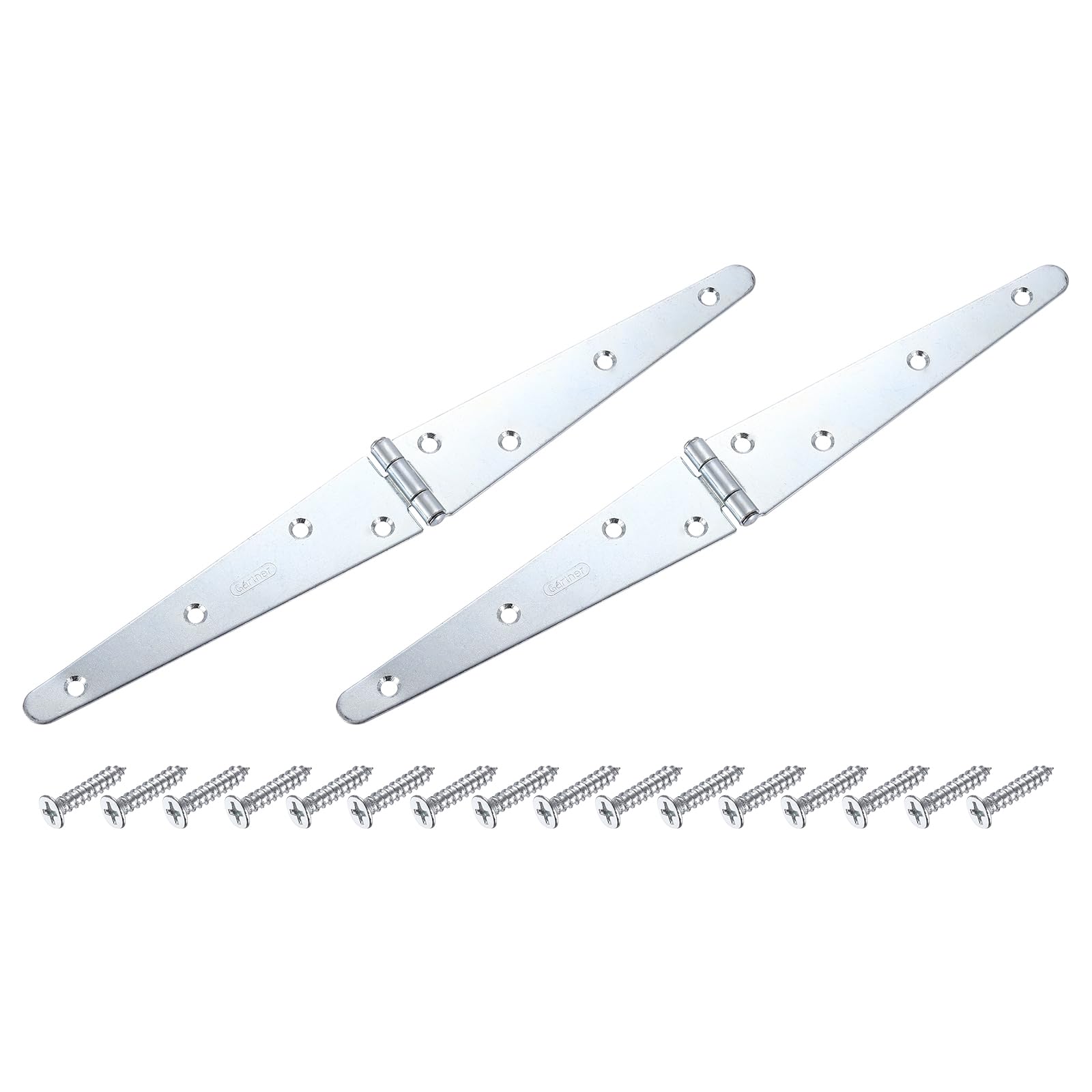 Charnières en T robustes de 15,2 cm argent pour corriger l'affaissement de portail