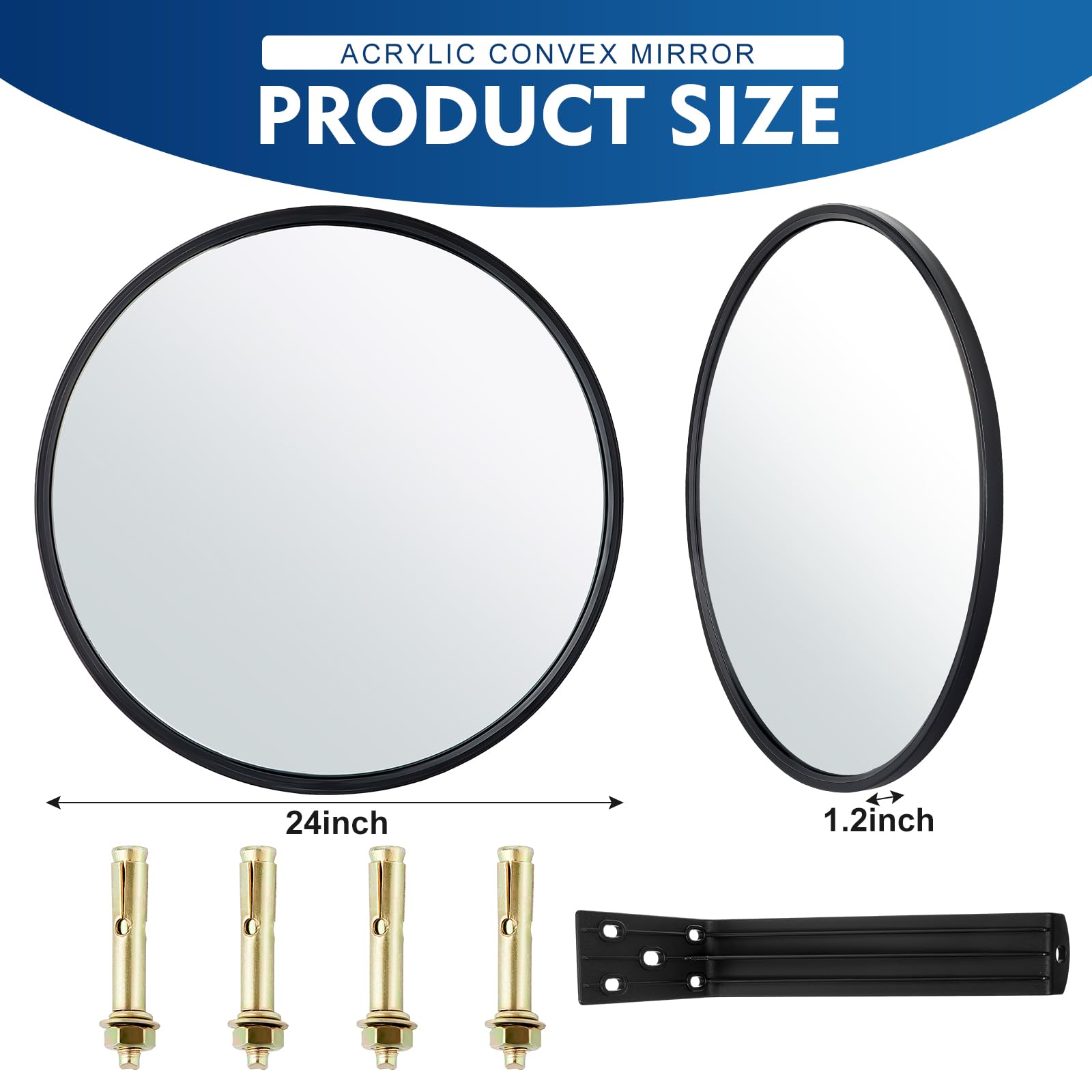 Maitys 2 Pcs Convex Mirror Acrylic Safety Security Djibouti