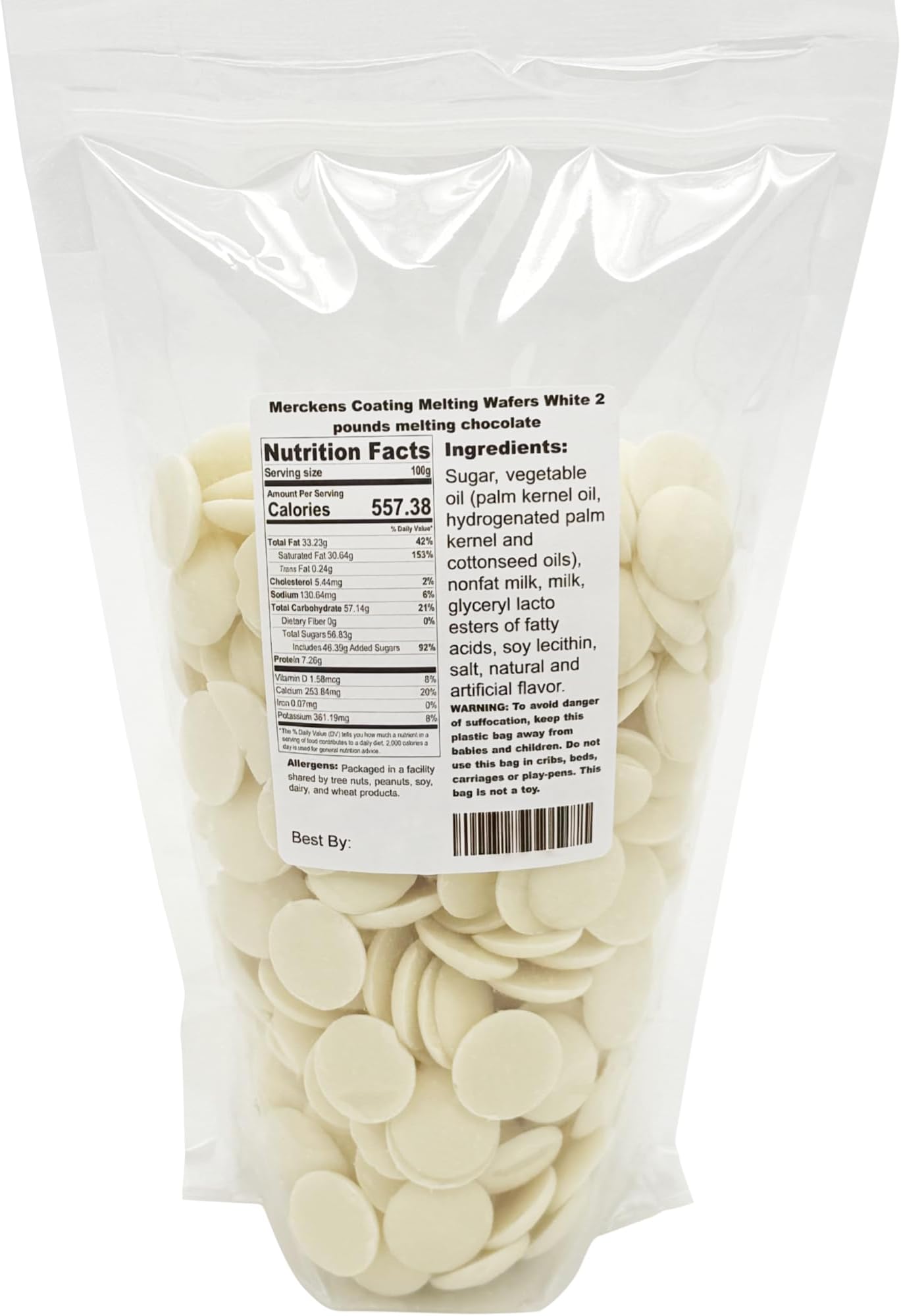 Coating Melting Wafers White melting chocolate, 2 lbs