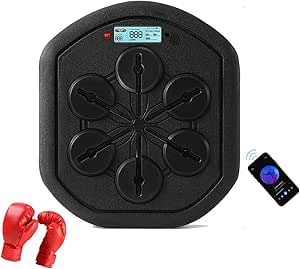 Macchina Da Boxe A LED Con Bluetooth - Bersaglio Da Parete Con Contatore Punteggio, Per Allenamento E Stress