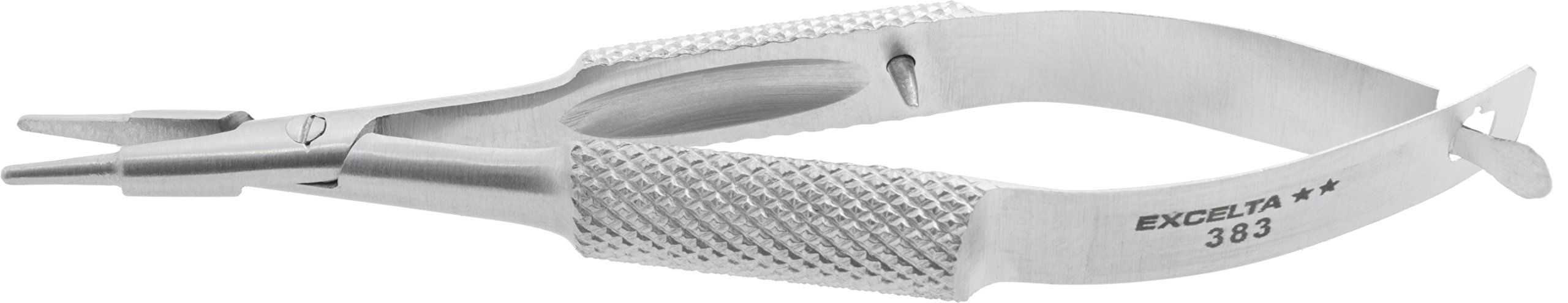 Excelta - 383 - Pliers - Micro - Needle Nose - Two Star - SS - Self Opening, 0.175" Height, 0.54500000000000004" Wide, 3" Length