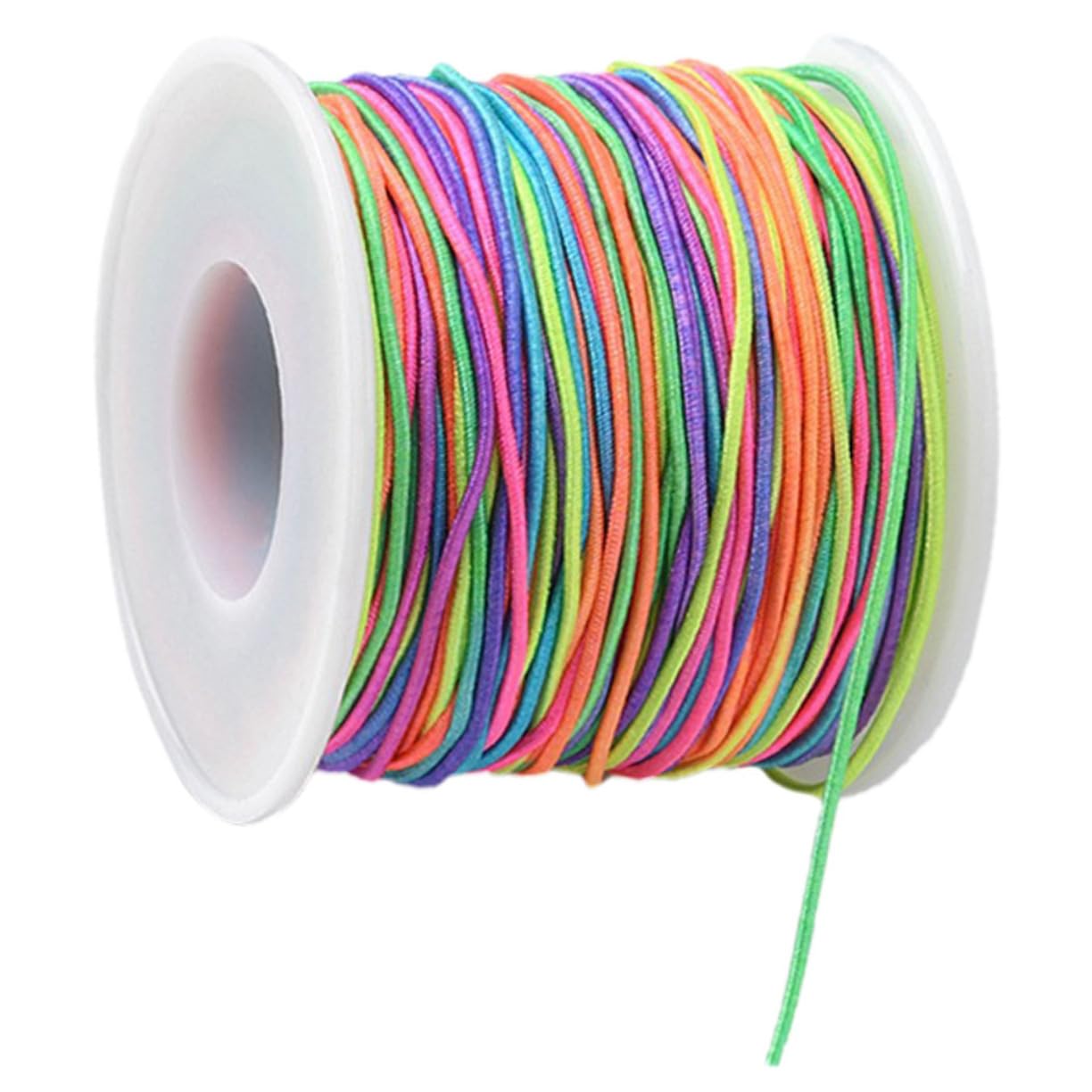 jojofuny 5 Rollen Gewinde Schnüre Elastische Schnur Schmuck Kabel Armbänder Bastelschnur Makramee-Schnur Herstellung Dehnbar Fälschung Strecken Perlenschnur Polyester