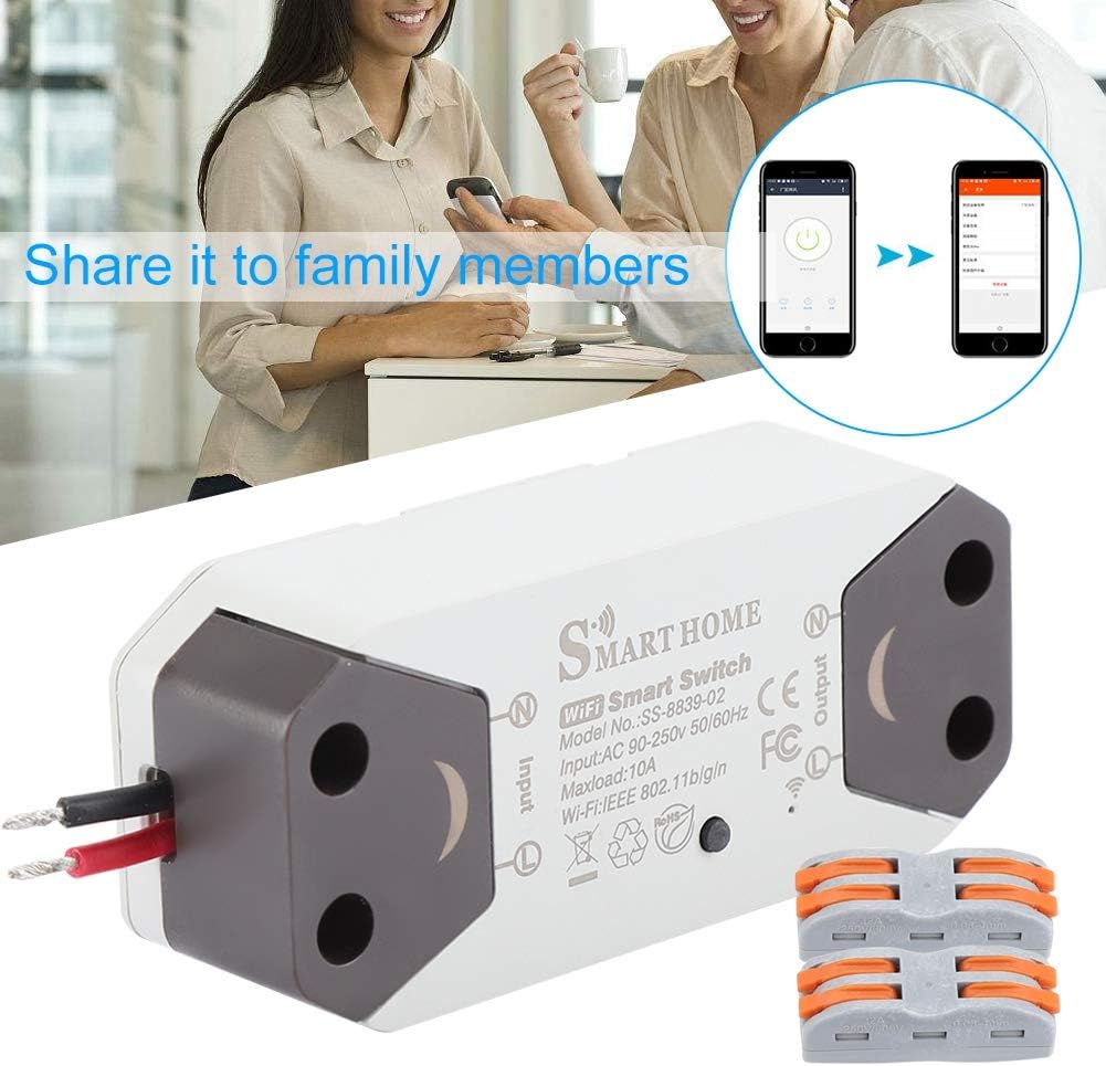 Smart Light Switch Voice Control Timer Remote Wifi Light Switch Works Compatible with Alexa Home - Image 5