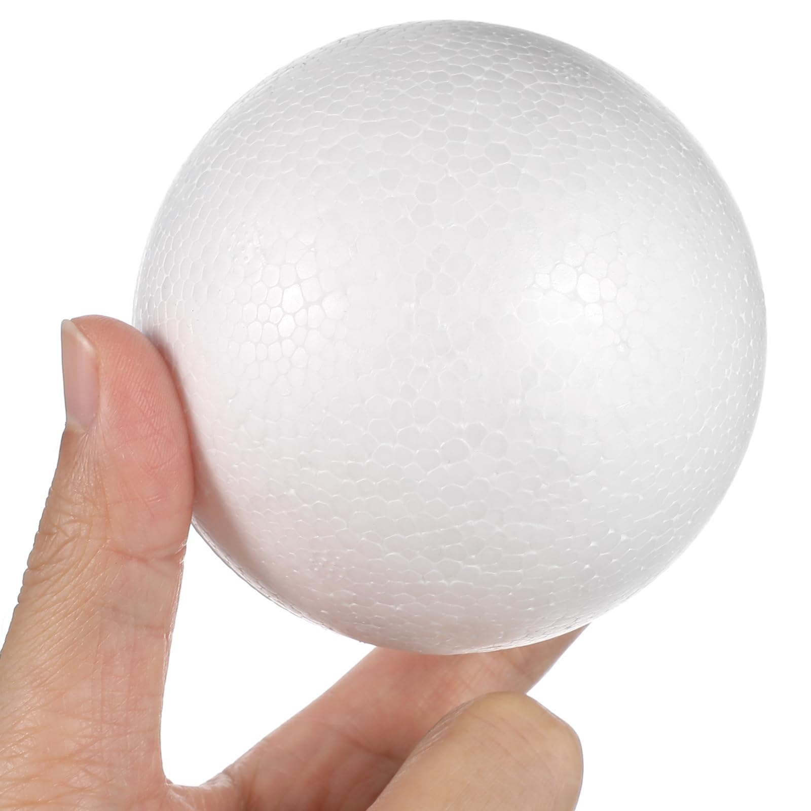 Boules En Polystyrène Lisse Blanc - Lot De 5 Sphères 12 Cm Pour Décorations, Mariage, Loisirs Créatifs