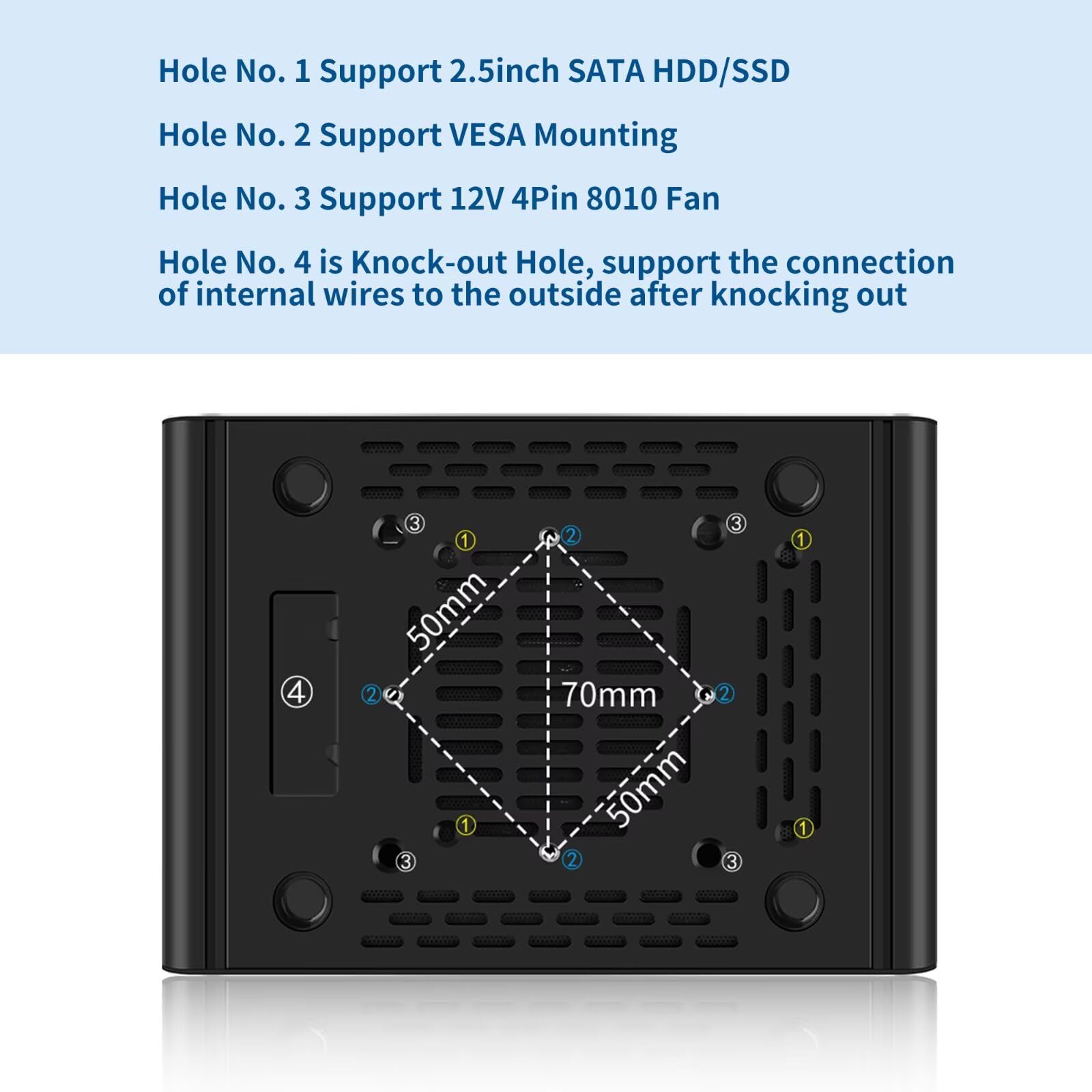 N150 Mini PC Firewall (N100 Upgrade), DDR5 8GB RAM 128GB NVMe SSD, 6 x 2.5GbE i226V LAN Fanless Computer Hardware, Micro Router Appliance, AES-NI, OPNsense, TypeC Port, TF Card Slot