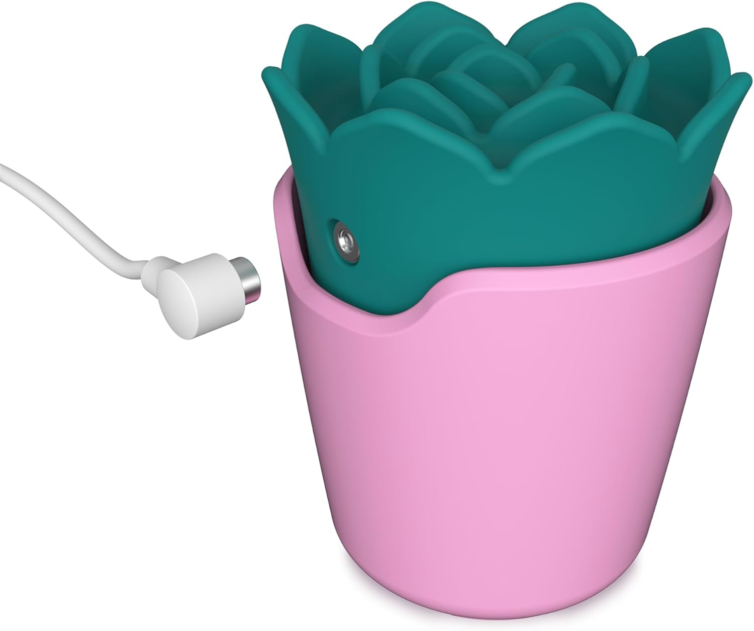 plusOne Succulent Arouser with Cute Storage Pot, 10 Vibration Settings