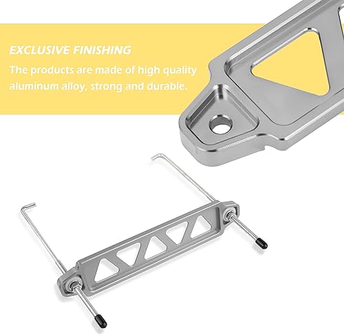 Miniatura 4 de Soporte de sujeción de batería, juegos de amarre de batería de aleación de aluminio de alta calidad que proporcionan un entorno de conducción seguro