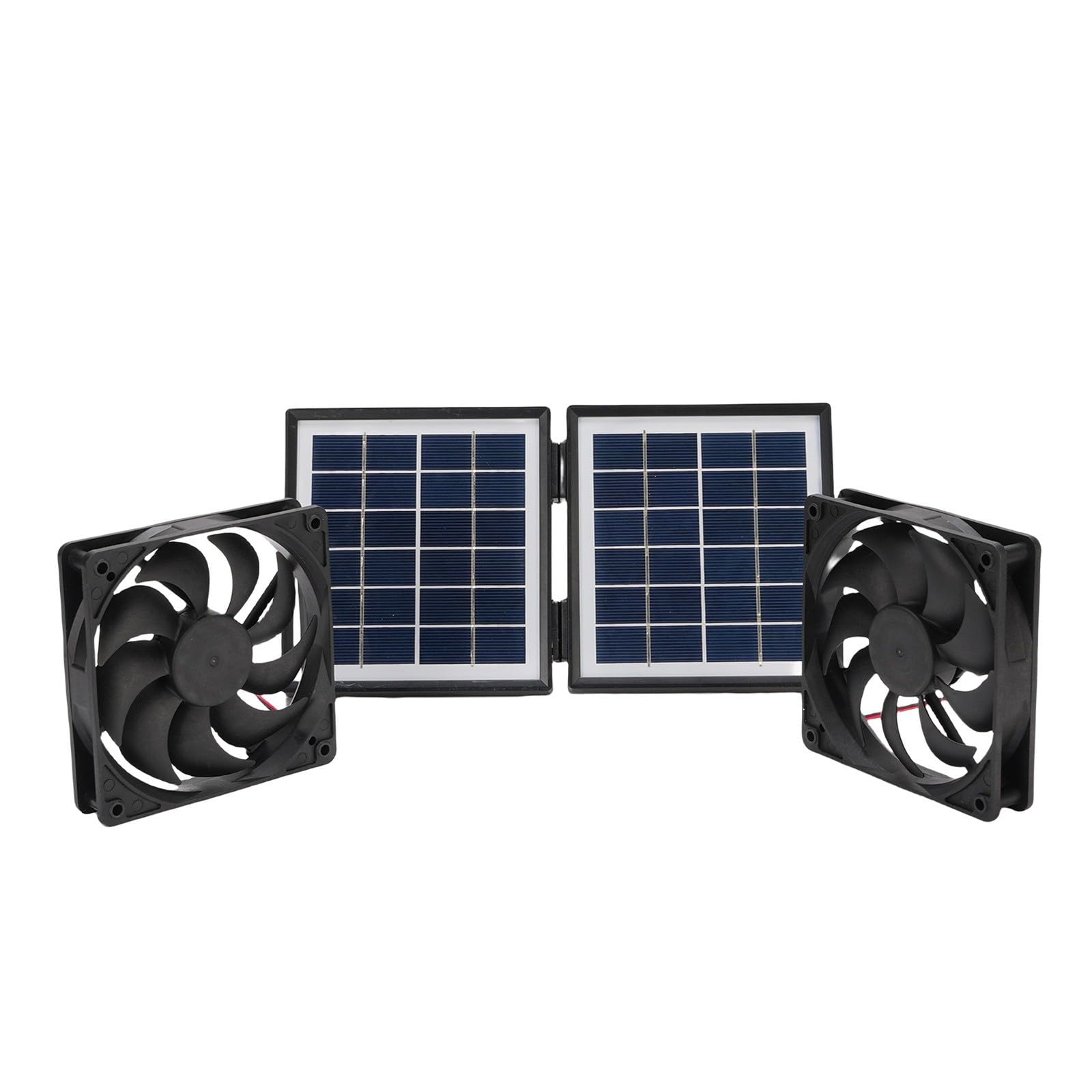 Jazuaiao 10W Solar Ventilation Fan for Greenhouse Chicken Coops, Energy-Saving Wall Mounted Exhaust Cooling Chicken House Fan