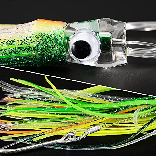 6.5インチ タコ トローリング ルアー マグロルアー ソフトオクトパス フィッシングルアー トローリングルアー 収納袋付き 6本セット (4) 4枚目