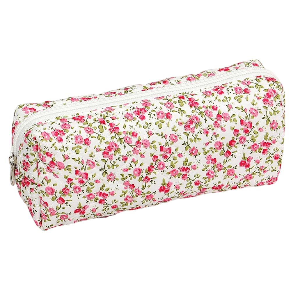 SSyang Pencil Case with, Pencil Case Pencil, Pencil Case with, Pencil Case, Small Pencil Case, Small Pencil Case with Flowers, for Cosmetic Bag, Money Bag, Key Case Use, 19*8*6cm — image 1