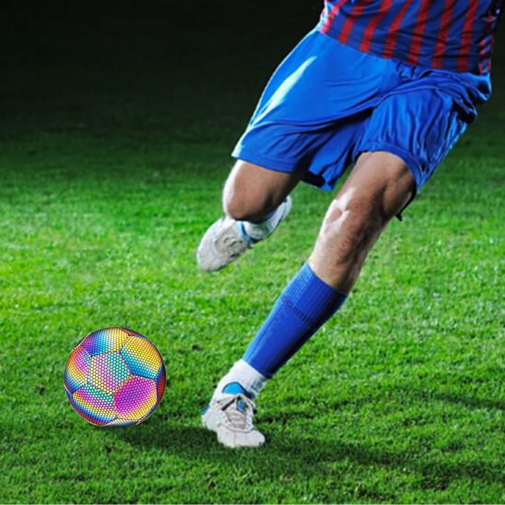 Palloni da calcio riflettenti incandescenti di dimensione 4 di dimensione 5 dei palloni da calcio di addestramento