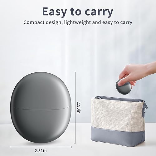 Miniatura 7 de Cortaúñas eléctrico mejorado, recortador automático de uñas de 2 velocidades, cubierta magnética, almacenamiento de restos de uñas, recortador de