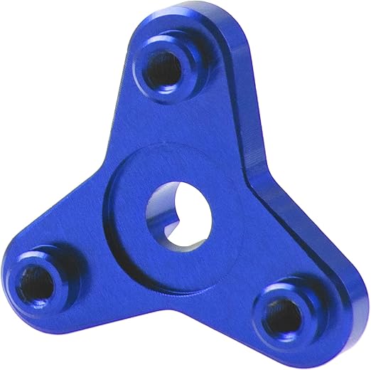 Aluminum Alloy Slipper Clutch Eliminator Compatible with Traxxas E-Maxx E-Revo Summit T-Maxx 3.3 Revo 3.3 1/10 RC Car Upgrade Parts (Blue)