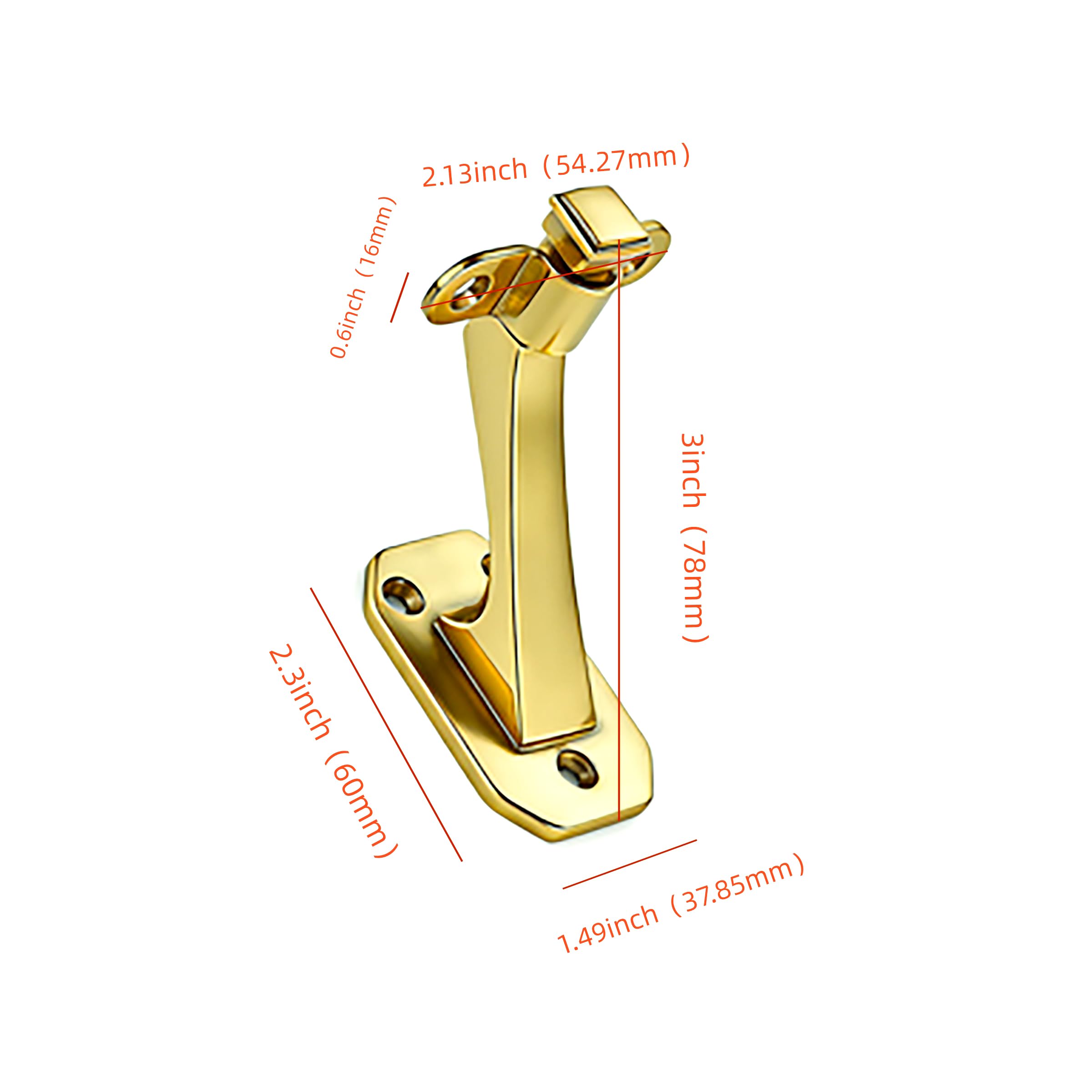 Oil Rubbed Bronze Handrail Bracket - KH363, Zinc Alloy — KHTUMEWARE