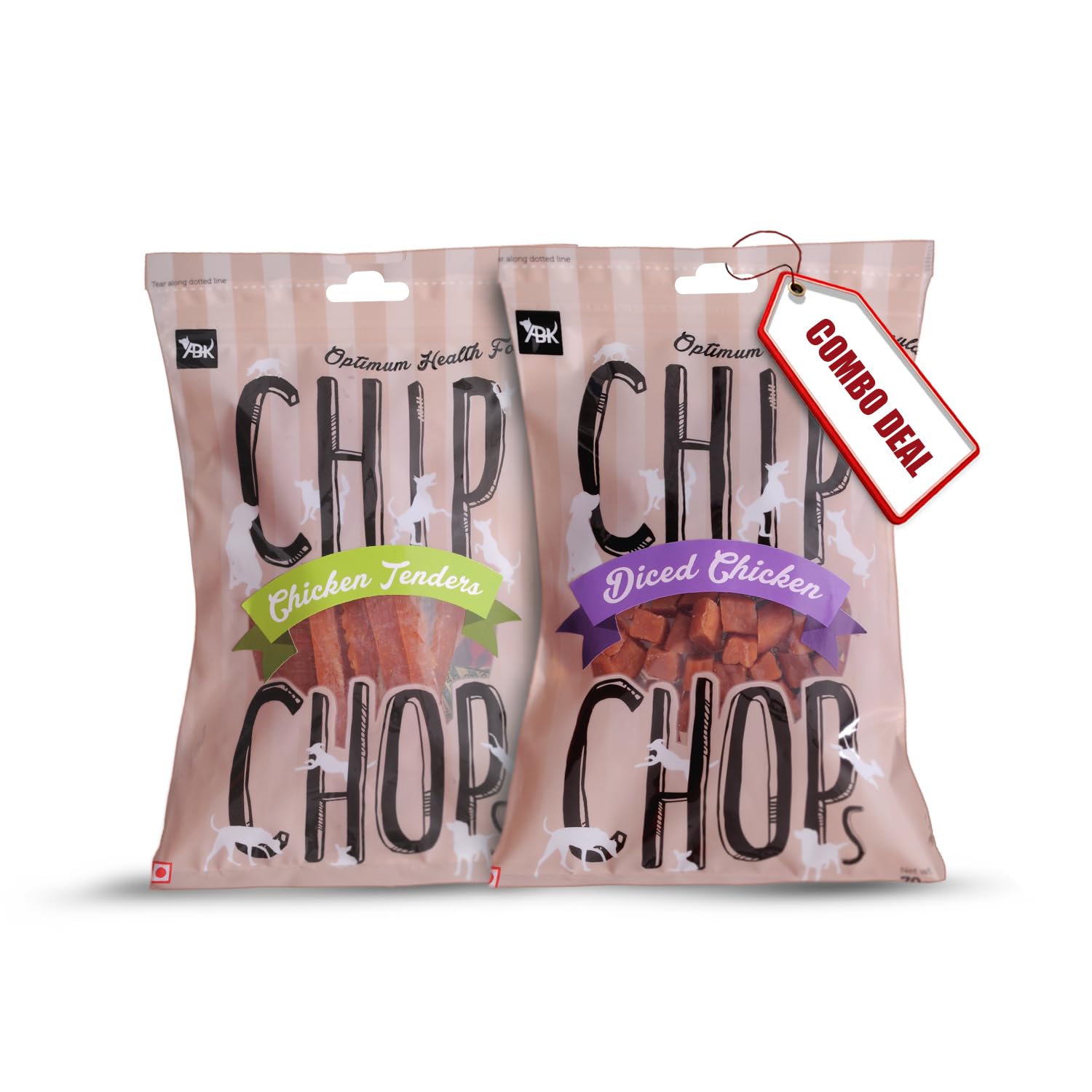 Combo of Chip Chops Diced Chicken and Chicken Tender Slice Dog Treat, 70gm Each, Highly Nutritional & Digestible, Suitable for All Dog Breeds (B08KLN8M82) Amazon Price History, Amazon Price Tracker