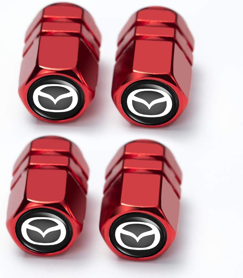 BBI Dingzhenmei 4 Pcs Metal Car Wheel Tire Valve Stem Caps