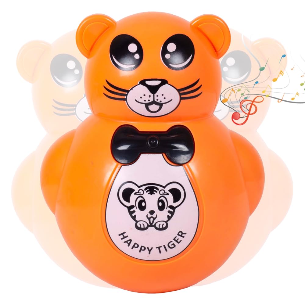 Gooyo 103R Push and Shake Cute Tumbler Roly Poly | Infant Roly Poly with Music Effect for Kids/Babies/Girls/Boys | Orange Color, Power Source: Button Cell Batteries (Included) (B0BDZPSJ5Q) Amazon Price History, Amazon Price Tracker