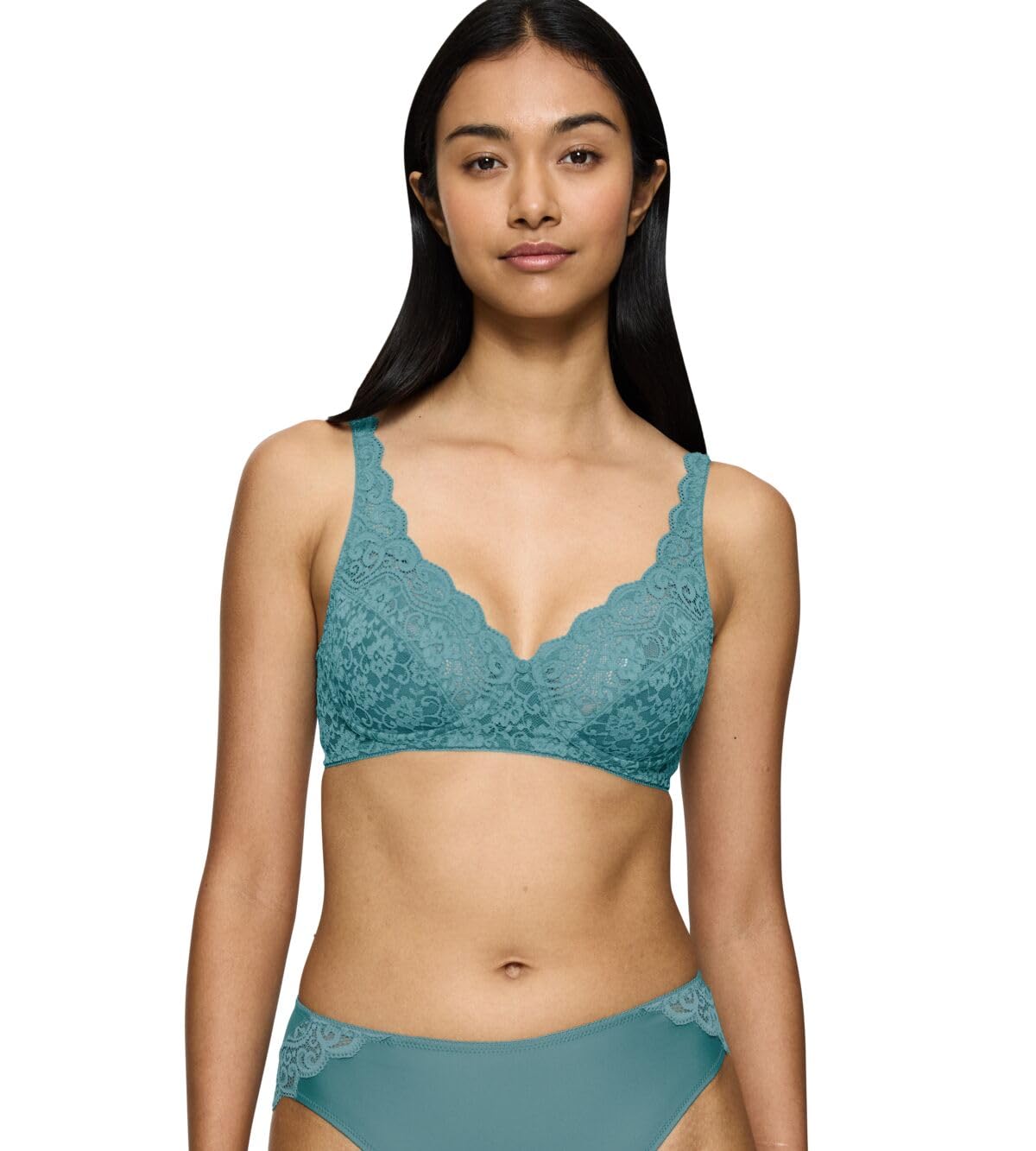 Triumph Women's Amourette Bra, Quiet Turquoise, 75E