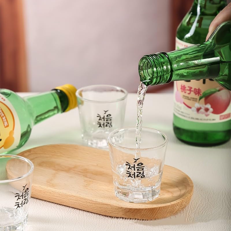 Amazon.co.jp: 韓国焼酎グラス 焼酎カップ 酒器 チャミスル焼酎グラス 