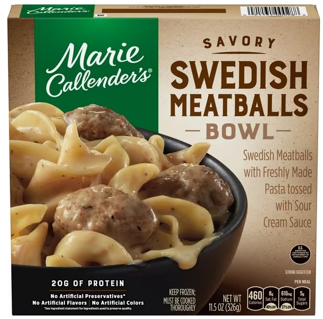 Miniatura 2 de Salutem Vita - Marie Callender's Variety Pack - Pan de carne y salsa congelada, 12.4 oztazón de albóndigas suecas, comida congelada, 11.5 oz -