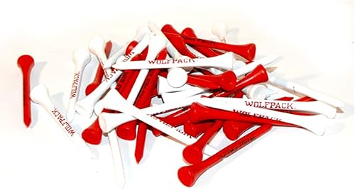 Miniatura 2 de Team Golf NCAA Mens NCAA 2-34" Golf Tees, 50 Pack, Regulation Size, Multi Team Colors