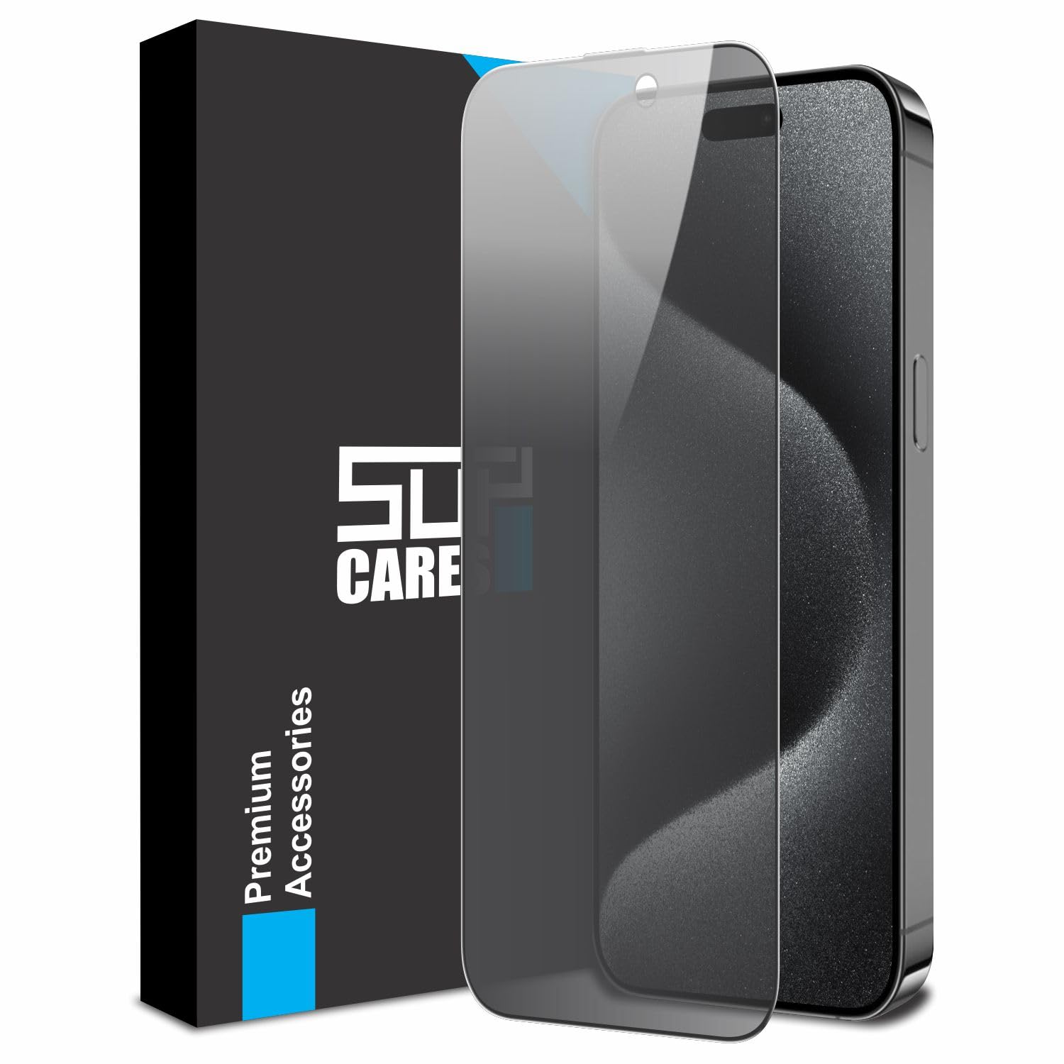 SupCares Edge to Edge Privacy Tempered Glass For iPhone 15 Pro Max (6.7 Inch) with Easy Self Installation Kit | Black (B0CJRMK89L) Amazon Price History, Amazon Price Tracker