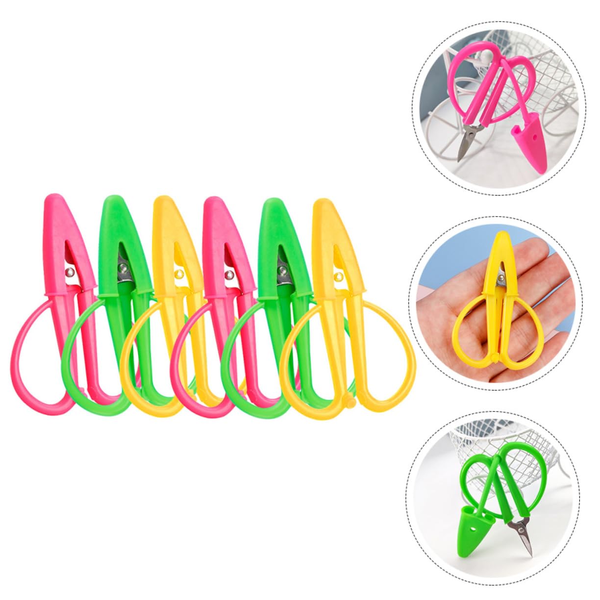 30 Pièces Mini-ciseaux Ciseaux à Broder à Vêtements à Fil Mini Avec Housse De Protection Cisaillement De Broderie Accessoires De Couture Acier Inoxydable