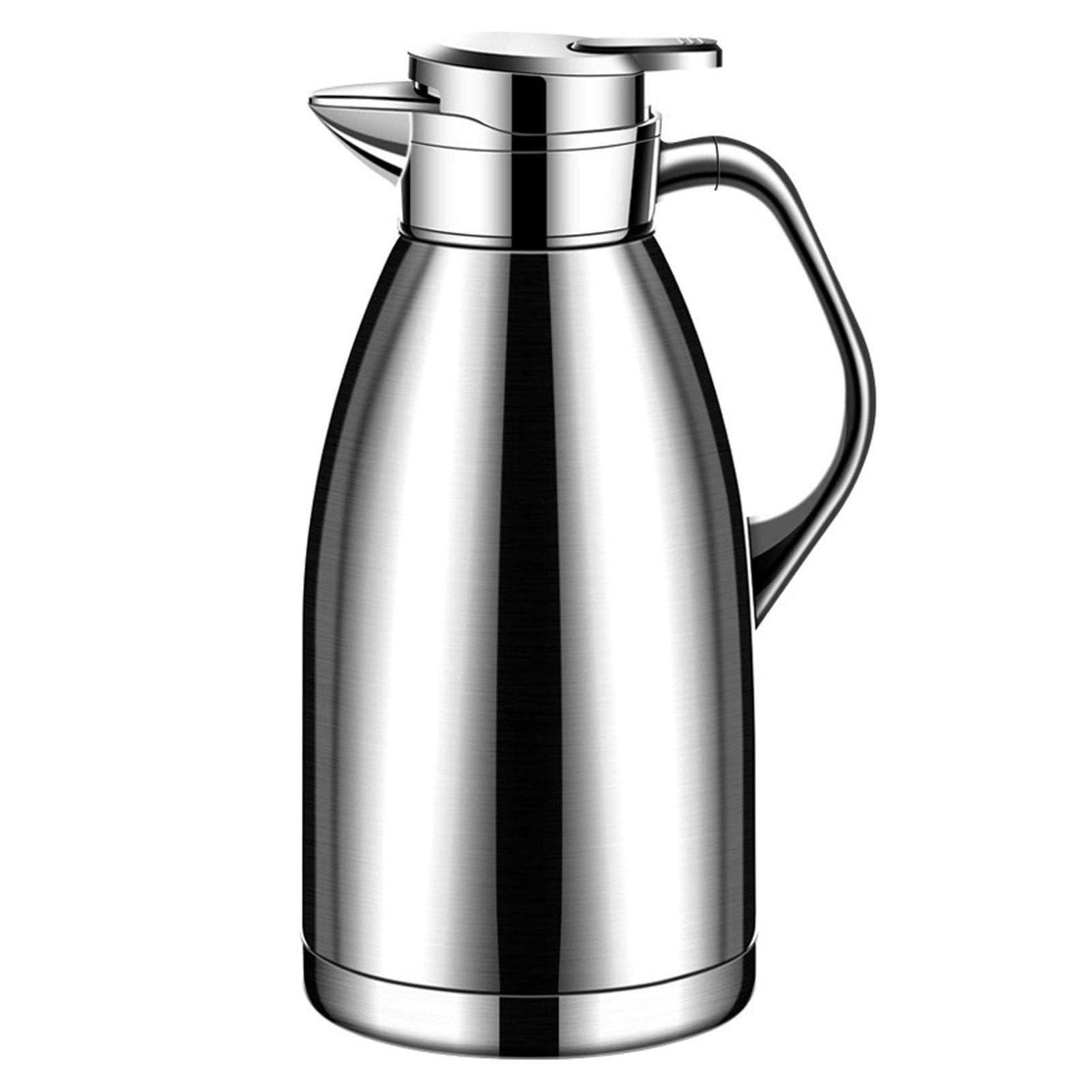 MYUYEE 2.3L Large Capacity Thermal Coffee Carafe Tea Pots Stainless Steel Double Wall Vacuum Insulated Bottle Vacuum Flask Cups Stainless Steel Coffee
