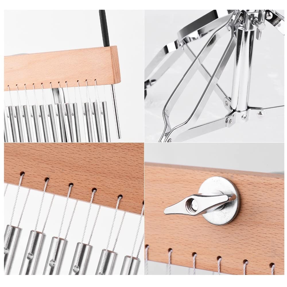 Percussão Musical 25 Campane Bar Chime Bar Chimes Single-Row Bar In Alluminio Solido Campanelli Eolici Strumento A Percussione Con Supporto Di Montaggio Regolabile Nuovo Xilofoni