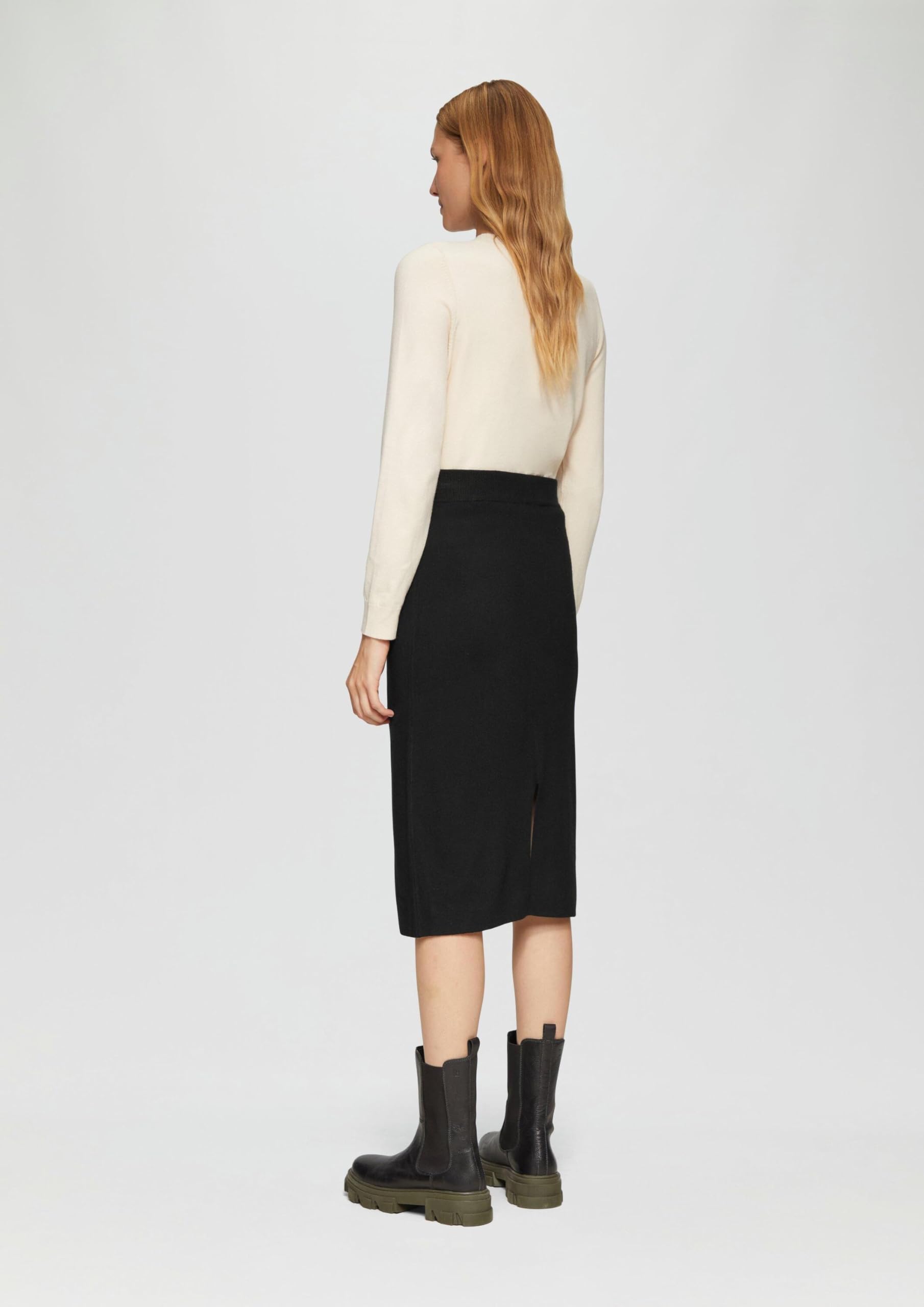 s.Oliver Elastischer Midi-Strickrock im Slim Fit