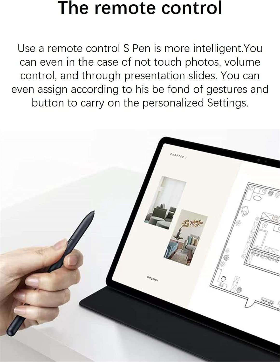 Galaxy Tab S8 Stylus Pen (WithBluetooth) Replacement for Samsung Galaxy Tab S8/S8 Plus/S8 Ultra All Verisons +Tibs/Nibs (Black)