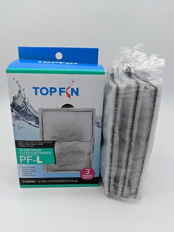 Top Fin Silenstream PF-L Refill for PF20, PF30, PF40 and PF75 Power Filters 6.5in x 4.5- (3 Count) by Top Fin - Used condition - Image 2