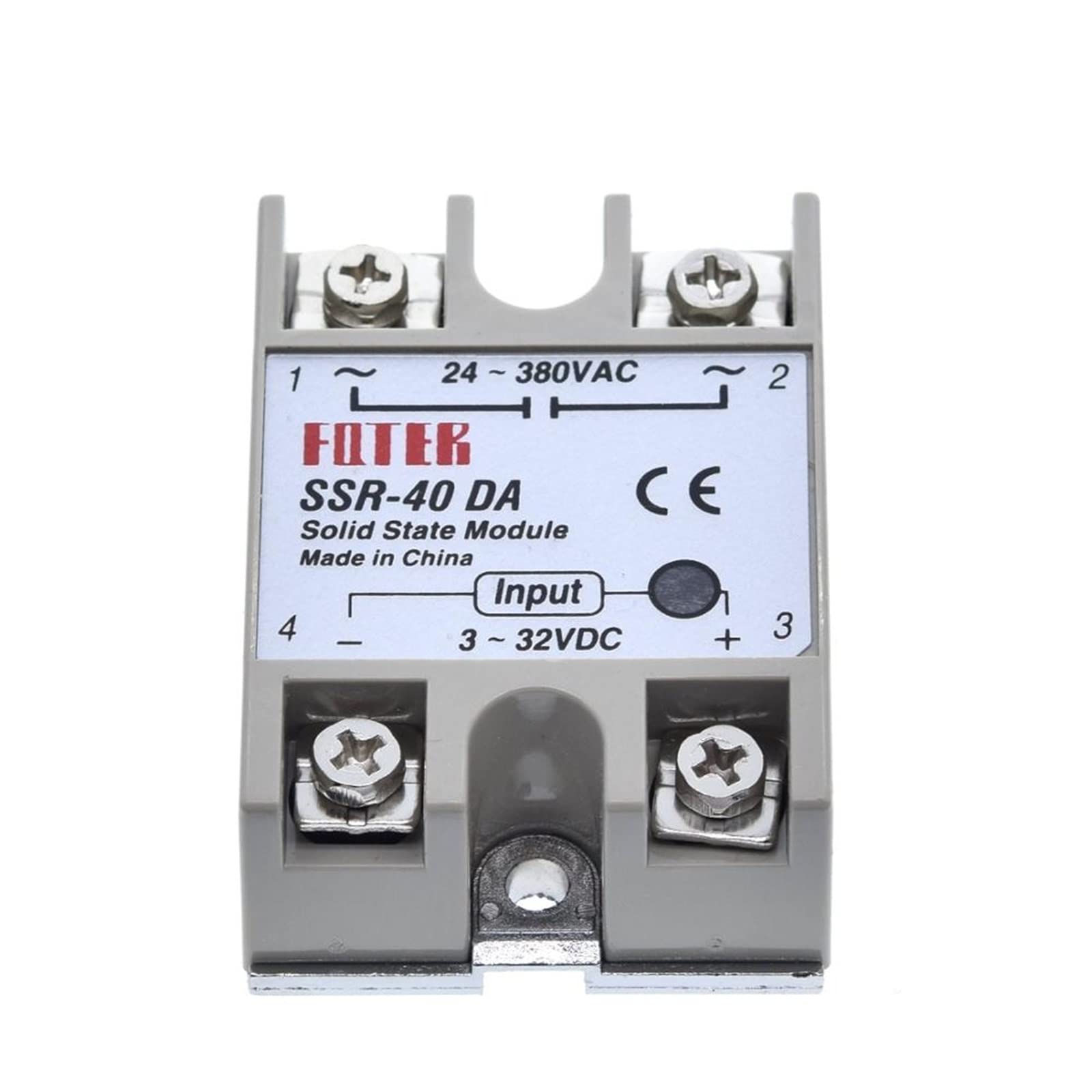Halbleiterrelais SSR-10DA SSR-25DA SSR-40DA SSR-50DA 10A 25A 40A 50A Eigentlich 3-32V DC bis 24-380V AC SSR 10DA 25DA 40DA 50DA Ersatzteile (Size : SSR-50DA)