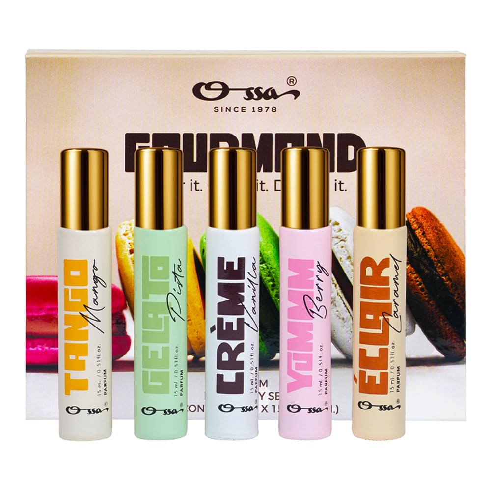 Ossa Gourmand Discovery Set For Men & Women, 5x15ML (75ML) |Tango Mango, Gelato Pista, Creme Vanilla, Yummm Berry, Eclair ... - Review, Price and Buying Guide