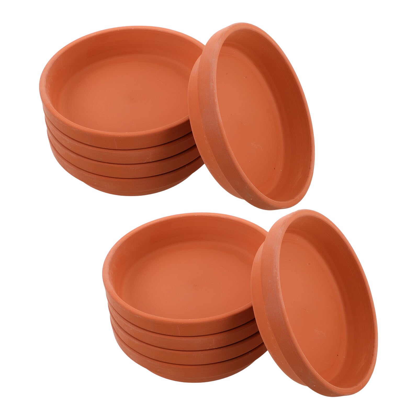Soucoupes en terre cuite pour balcon et salon, coupelle pot de fleur 11.5cm