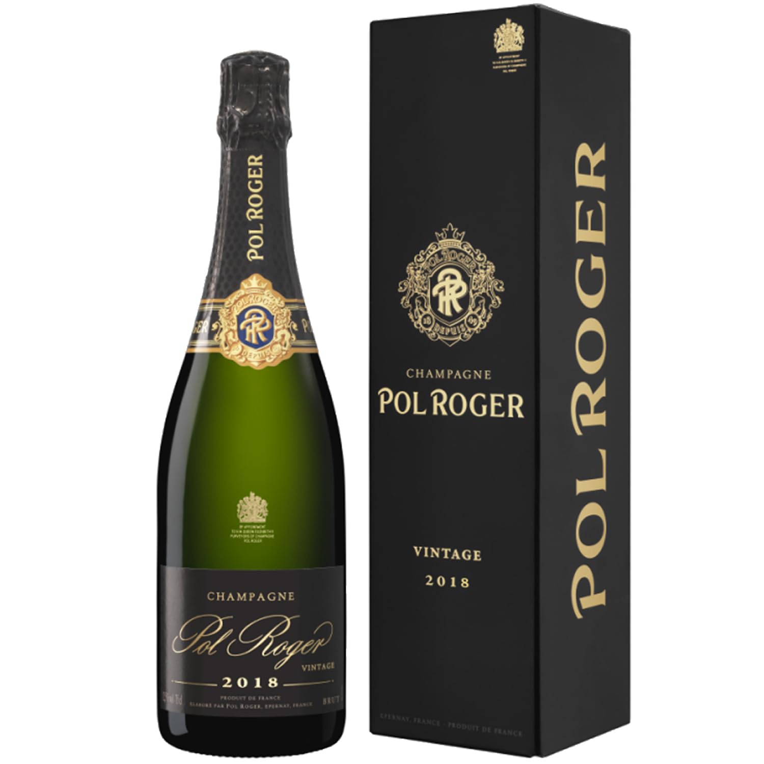 Pol Roger Brut Vintage 2018 Champagne 75cl, in a Gift Box
