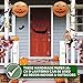 Mudra Crafts Hanging Pumpkin Lanterns Outdoor Indoor Jack-o’-Lantern Halloween Decorations, 12-Inch Orange Spooky Paper Lantern Lamps for Halloween Party Decor, Set of 10