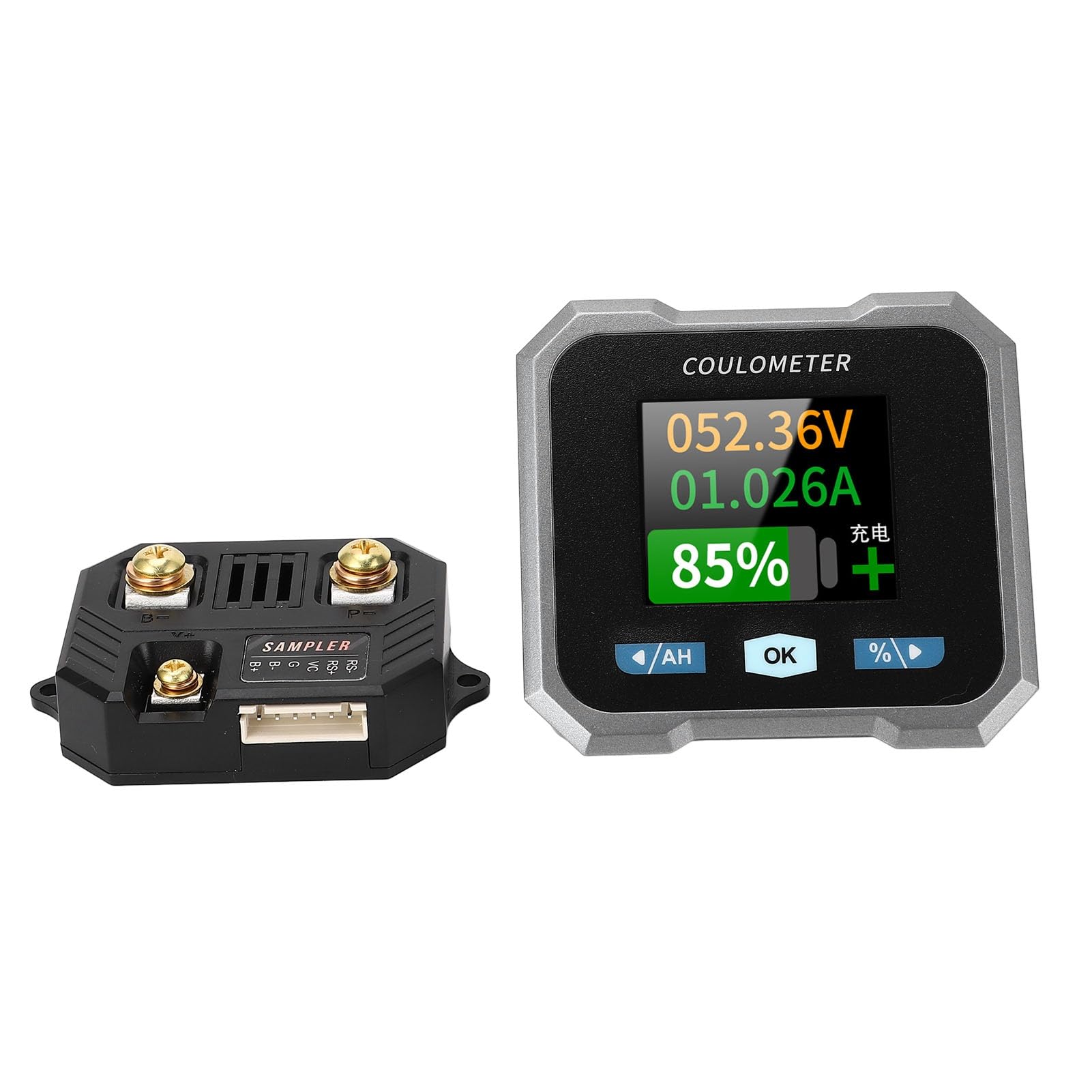 Monitor de Batería Inteligente Impermeable de Alta Precisión con BT para Barcos de Motocicleta RV 10-100V 50A