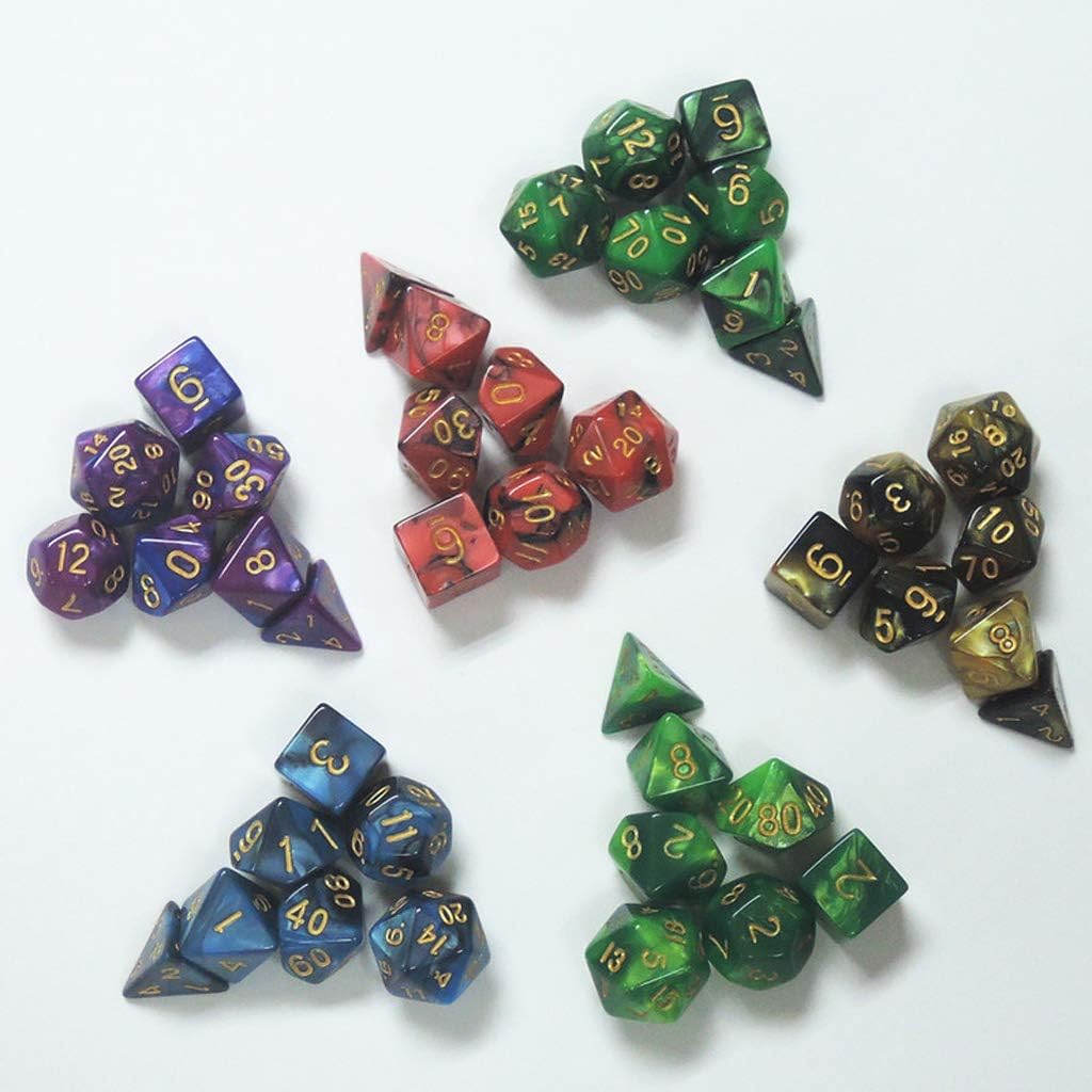 7pcs Silicone Resin Molds for Epoxy Resin Casting Molds Dice Fillet Square Triangle Dice Art Resin Moulds for DIY Jewelry Craft Making Digital Game