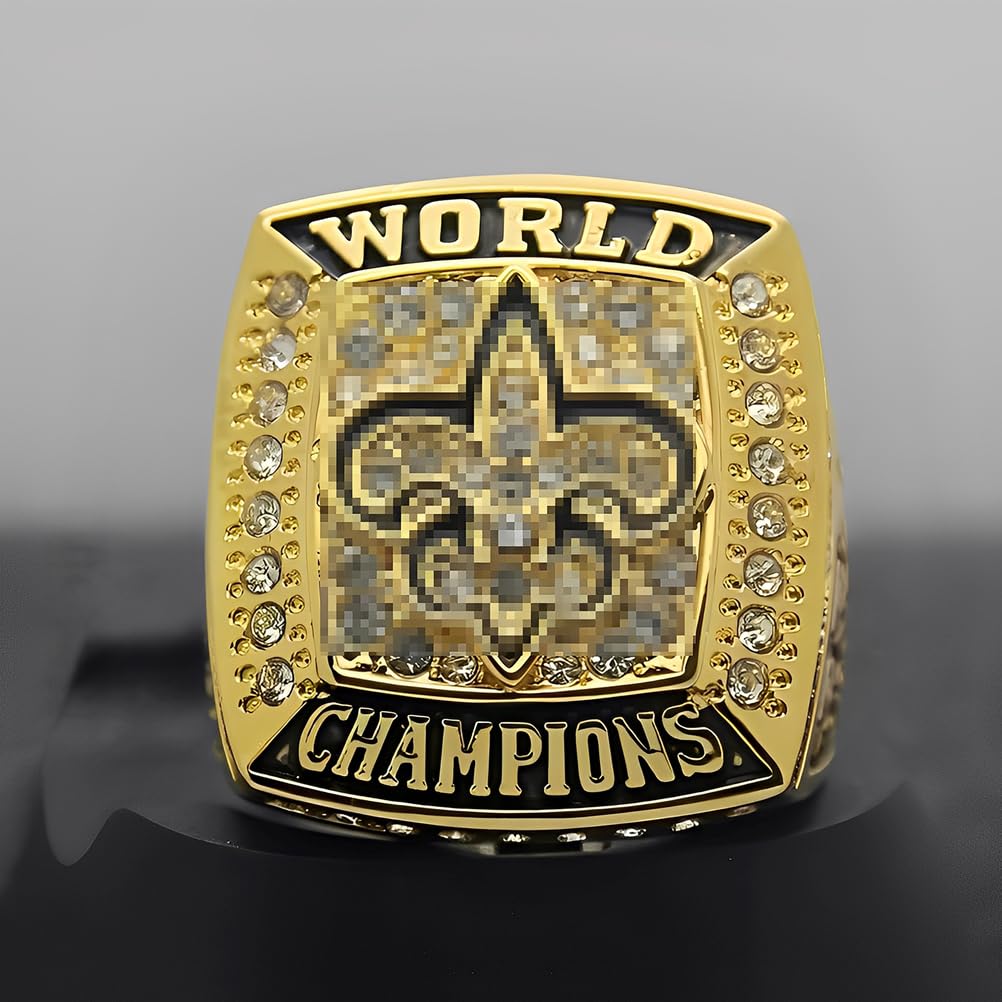 Pierścień Mistrza Super Bowl 2009 Saints – Pamiątka Mistrzostw Futbolu Amerykańskiego dla Fanów, Absolwentów, Taty i Przyjaciół