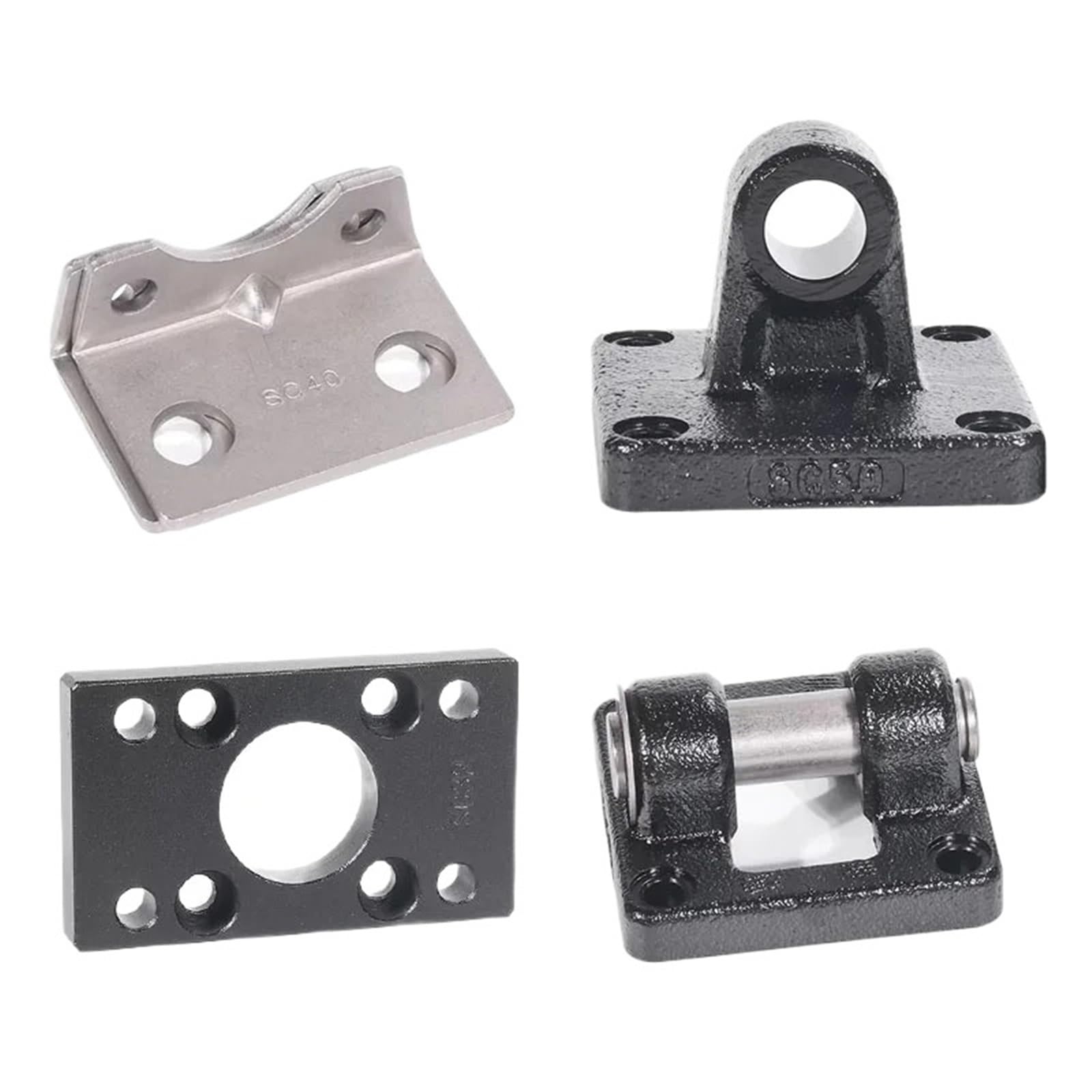 SC/SU Pneumatic Cylinder Bracket Accessories F-SC100/125/160/200CA/CB/FA/LB Single Double Ear Base Flange Plate(CB-200)
