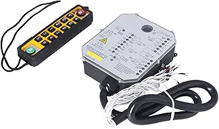 Hoist Crane Remote Control, LED Indicator Crane Remote Controller 800MHz Single Handle for Coal Mining Equipment (24V)