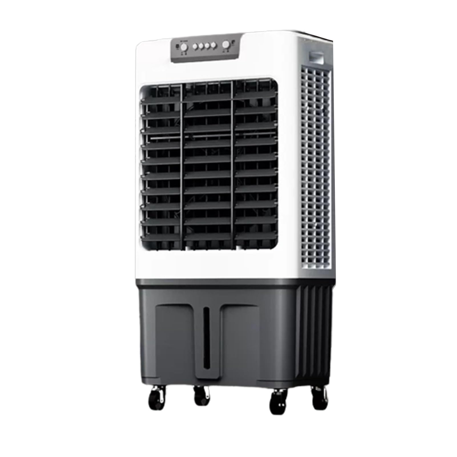 GTHTUHFD Evaporative Air Cooler Fan, Mobile Ac With 3 Wind Speeds & Oscillation, 24H Timer, 30-100L Capacity For Home Office School, With Casters,G-Mechanicalcontrol