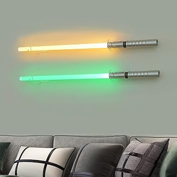 Lightsaber جدار جبل، حامل - عرض السيوف، قوس الجدار 2 مجموعات
