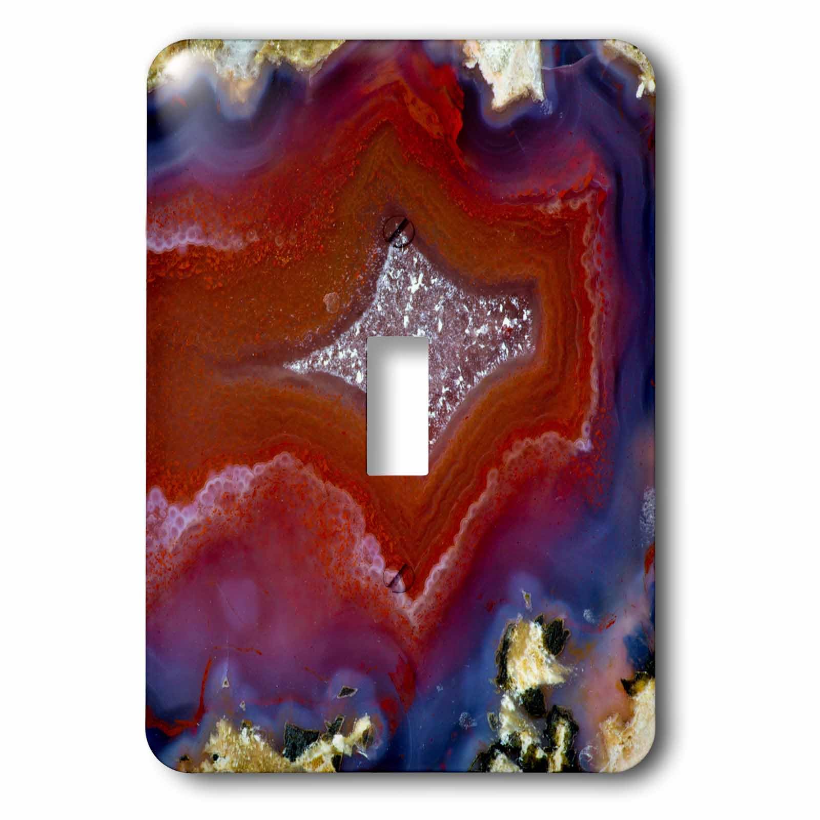 Interrupteur à bascule agate rouge 3dRose lsp_231715_1 électricité design