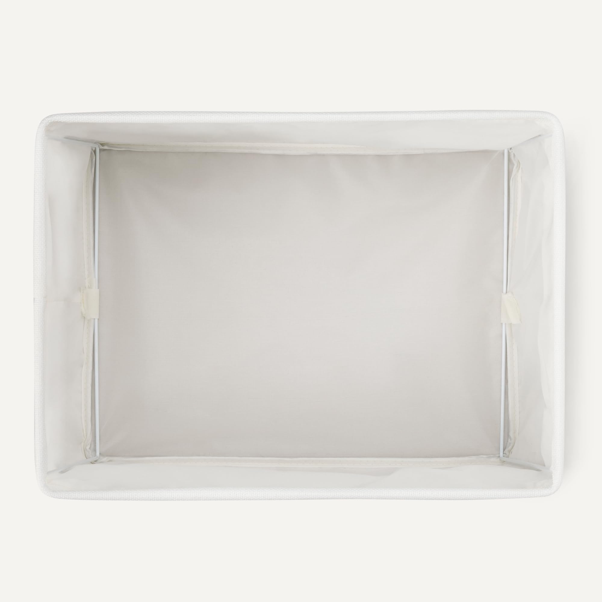 Amazon Basics Cajas de almacenamiento plegables con asas de cuero, color carbón, grande, paquete de 3