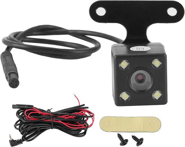 Credible Car Reversing Camera 5Pin 12V Rear View Backup Camera High Definition 170-Degree Wide Angle IP68 Waterproof Universal Backup Monitoring for Car Truck, RV, Van, Trailer
