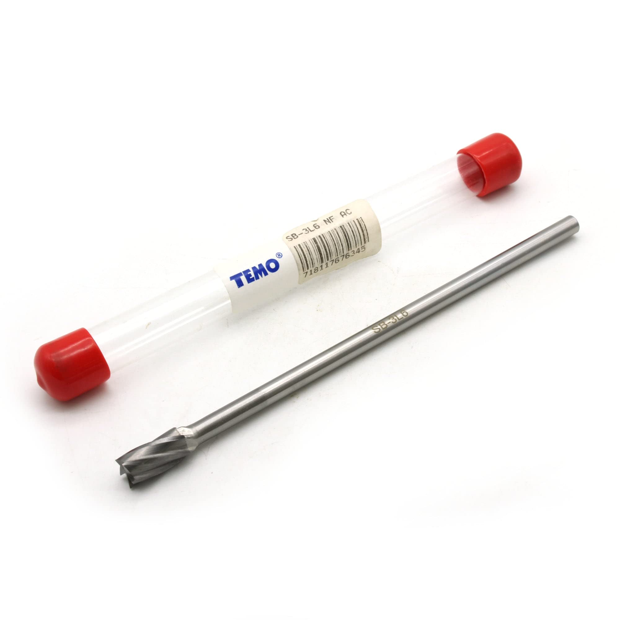TEMO SC-3L6 NF Aluminum Cut Carbide Burr File 3/8" CyliBall, 1/4x6" Shank — Amazon image 8