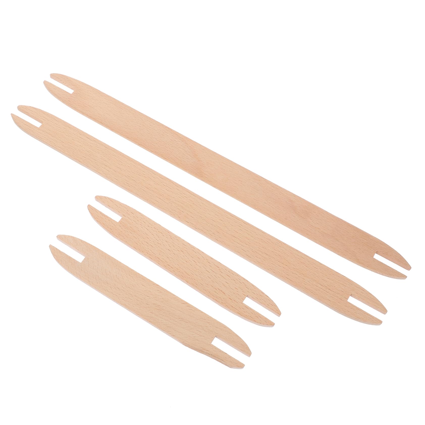 TEHAUX 20pièces Navettes Bois pour Tricot Et Tissage Outils De Couture pour Écharpes Pulls Et Tapisseries Accessoires De Tricot Bois Naturel