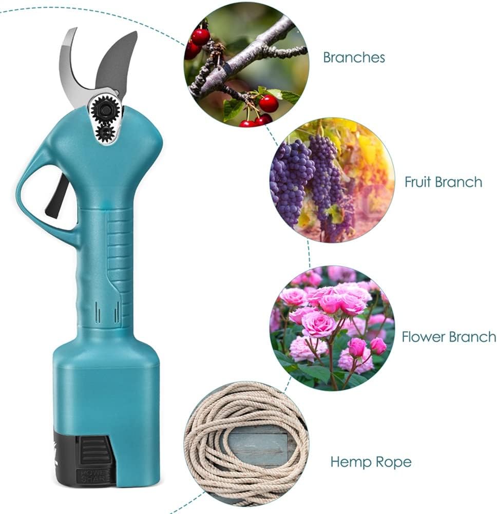 16.8V Cordless Electric Pruning Shears Pruner Trimmer 25mm Cutting Diameter Tree Branch